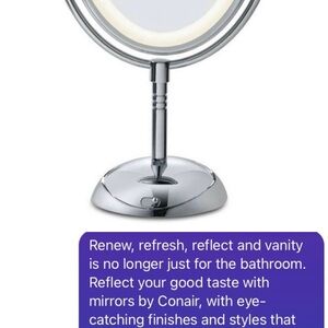 Conair Silver Vanity Mirror